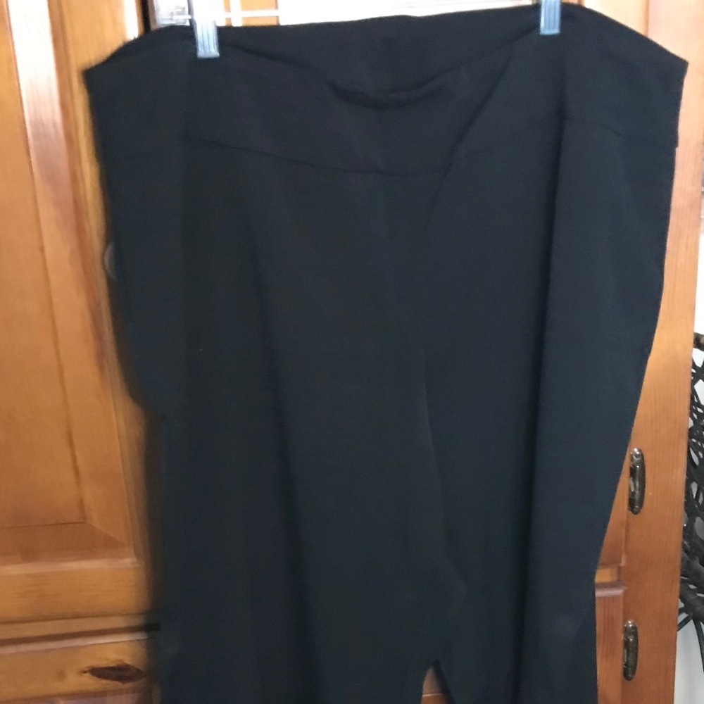 Women’s black knit pant.